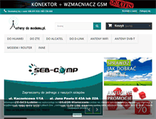 Tablet Screenshot of antenydomodemu.pl